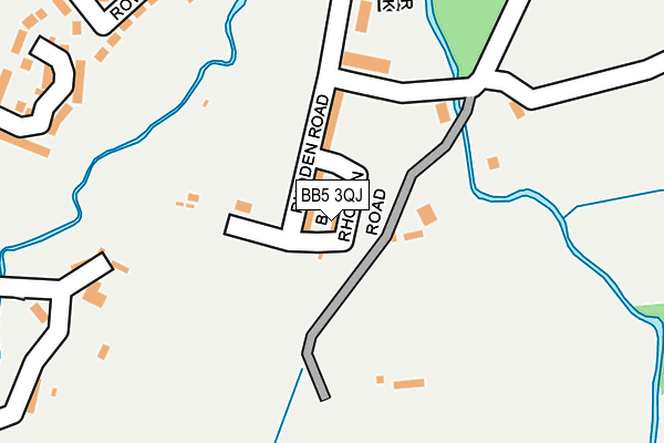 BB5 3QJ map - OS OpenMap – Local (Ordnance Survey)