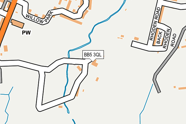 BB5 3QL map - OS OpenMap – Local (Ordnance Survey)