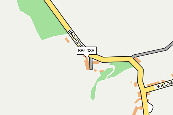 BB5 3SA map - OS OpenMap – Local (Ordnance Survey)