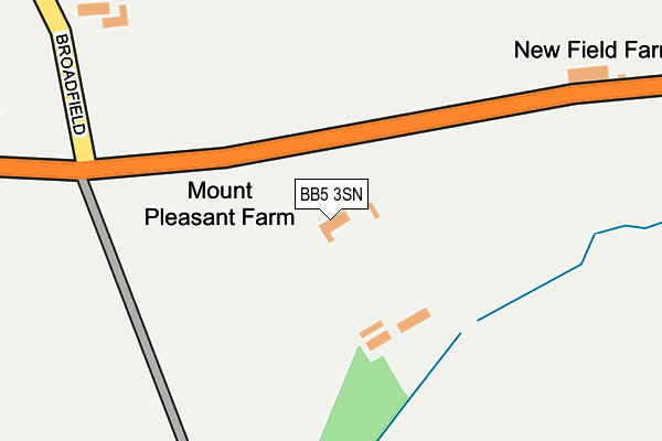 BB5 3SN map - OS OpenMap – Local (Ordnance Survey)