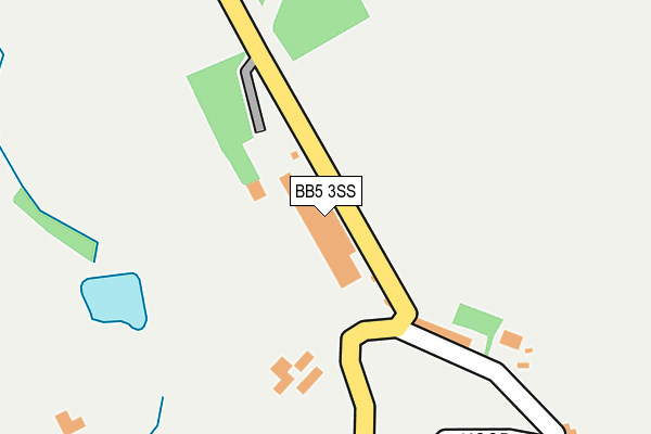 BB5 3SS map - OS OpenMap – Local (Ordnance Survey)