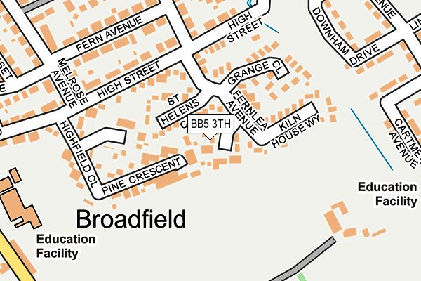 BB5 3TH map - OS OpenMap – Local (Ordnance Survey)
