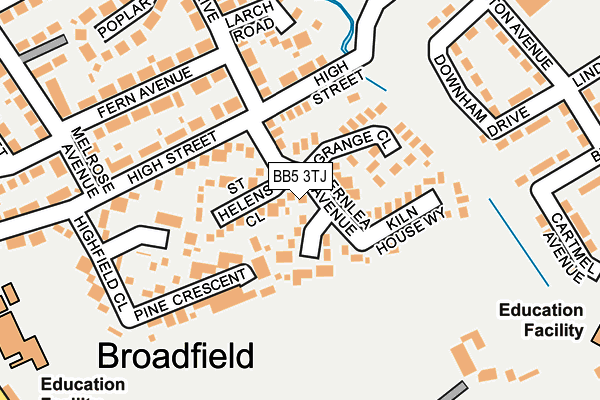 BB5 3TJ map - OS OpenMap – Local (Ordnance Survey)