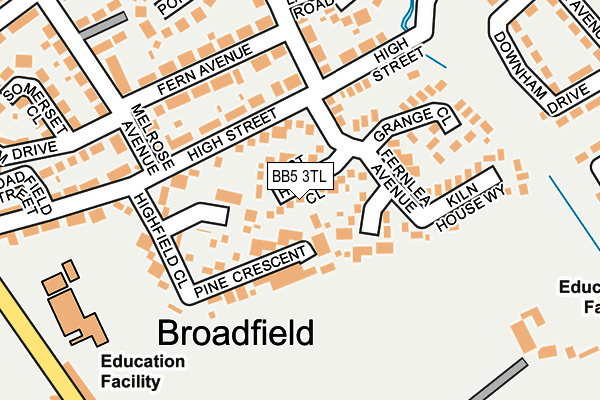 BB5 3TL map - OS OpenMap – Local (Ordnance Survey)