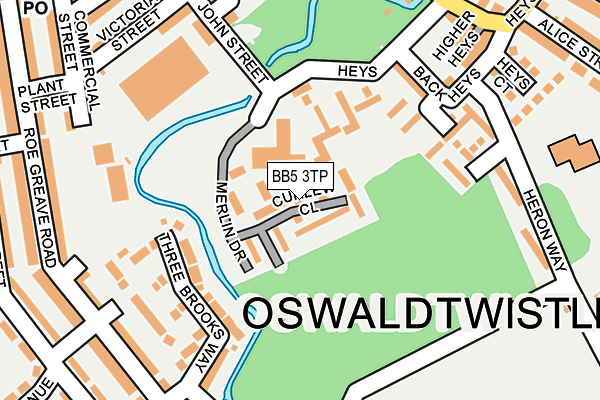 BB5 3TP map - OS OpenMap – Local (Ordnance Survey)