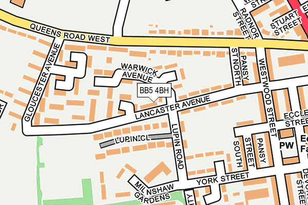 BB5 4BH map - OS OpenMap – Local (Ordnance Survey)