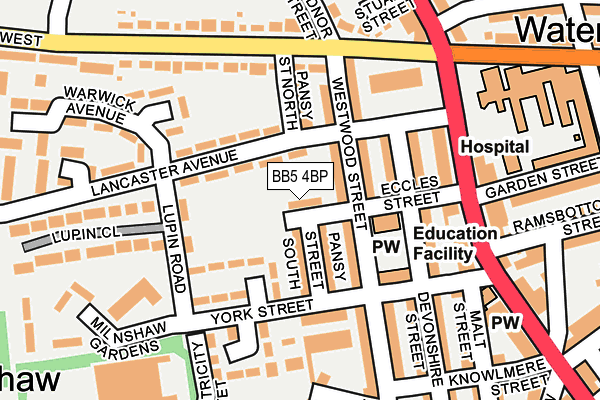 BB5 4BP map - OS OpenMap – Local (Ordnance Survey)