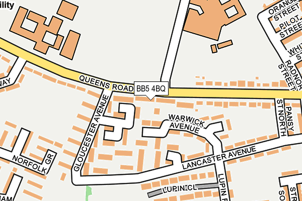 BB5 4BQ map - OS OpenMap – Local (Ordnance Survey)