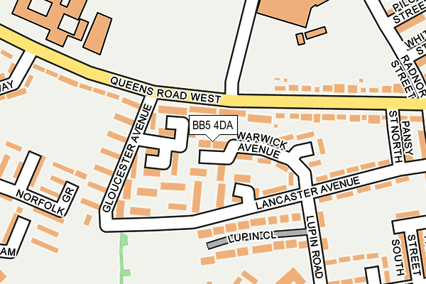BB5 4DA map - OS OpenMap – Local (Ordnance Survey)