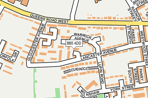 BB5 4DD map - OS OpenMap – Local (Ordnance Survey)