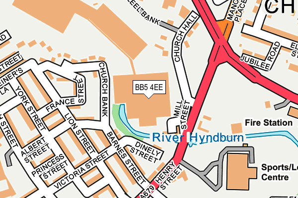 BB5 4EE map - OS OpenMap – Local (Ordnance Survey)