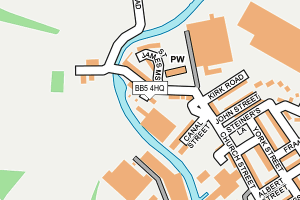 BB5 4HQ map - OS OpenMap – Local (Ordnance Survey)