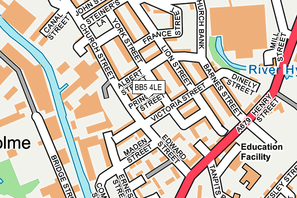 BB5 4LE map - OS OpenMap – Local (Ordnance Survey)