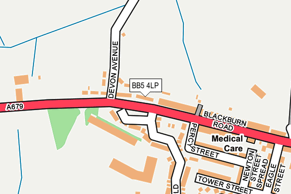BB5 4LP map - OS OpenMap – Local (Ordnance Survey)