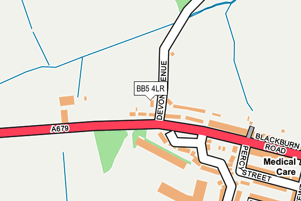 BB5 4LR map - OS OpenMap – Local (Ordnance Survey)