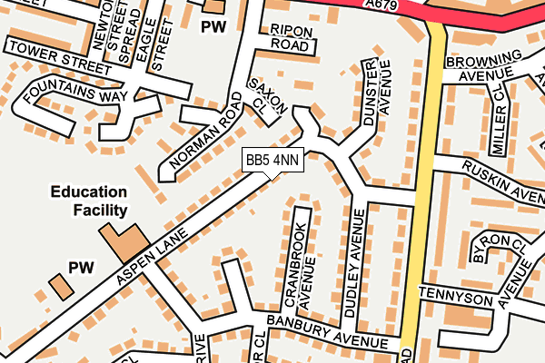 BB5 4NN map - OS OpenMap – Local (Ordnance Survey)