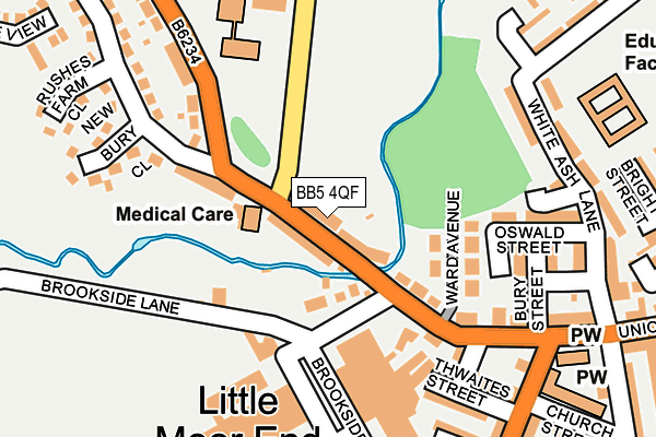 BB5 4QF map - OS OpenMap – Local (Ordnance Survey)