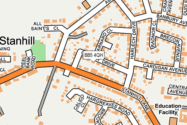 BB5 4QH map - OS OpenMap – Local (Ordnance Survey)