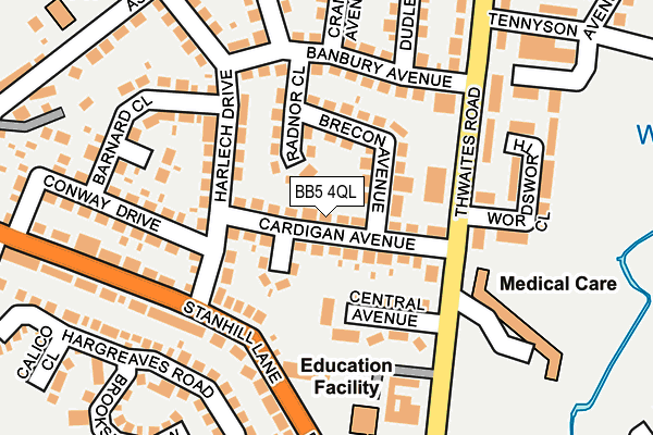 BB5 4QL map - OS OpenMap – Local (Ordnance Survey)