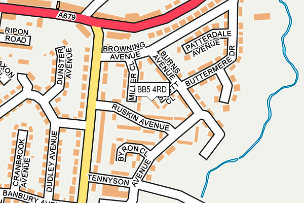 BB5 4RD map - OS OpenMap – Local (Ordnance Survey)