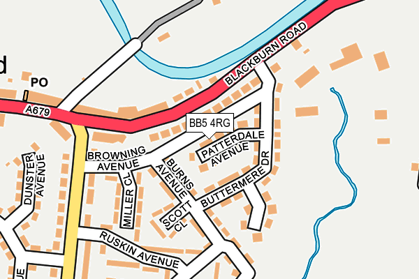 BB5 4RG map - OS OpenMap – Local (Ordnance Survey)