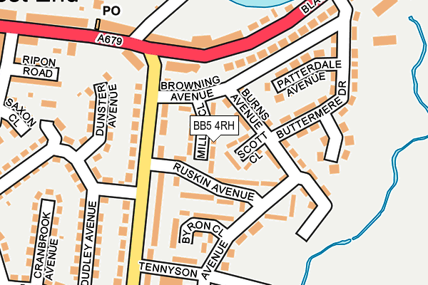 BB5 4RH map - OS OpenMap – Local (Ordnance Survey)