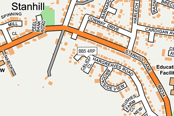 BB5 4RP map - OS OpenMap – Local (Ordnance Survey)