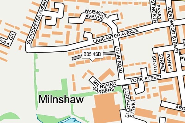 BB5 4SD map - OS OpenMap – Local (Ordnance Survey)