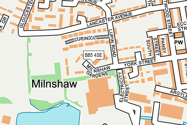 BB5 4SE map - OS OpenMap – Local (Ordnance Survey)