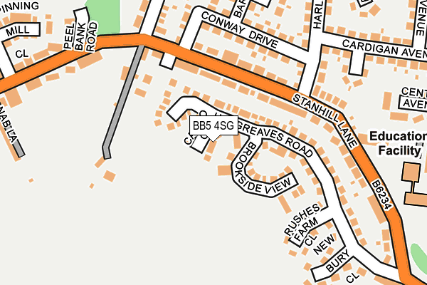BB5 4SG map - OS OpenMap – Local (Ordnance Survey)