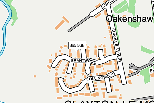 BB5 5GB map - OS OpenMap – Local (Ordnance Survey)