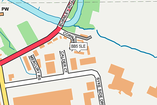 BB5 5LE map - OS OpenMap – Local (Ordnance Survey)