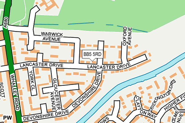 BB5 5RD map - OS OpenMap – Local (Ordnance Survey)
