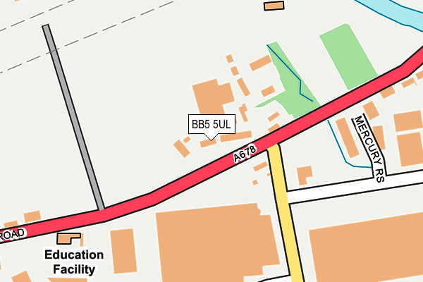 BB5 5UL map - OS OpenMap – Local (Ordnance Survey)