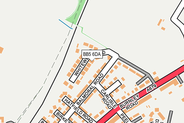 BB5 6DA map - OS OpenMap – Local (Ordnance Survey)