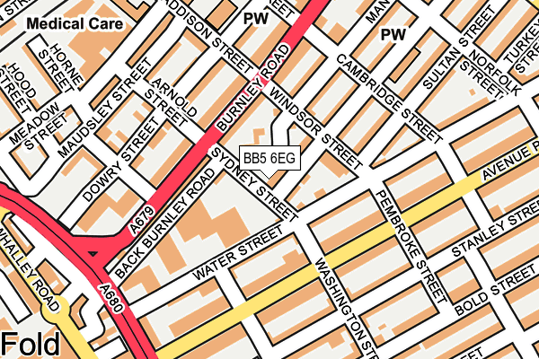 BB5 6EG map - OS OpenMap – Local (Ordnance Survey)