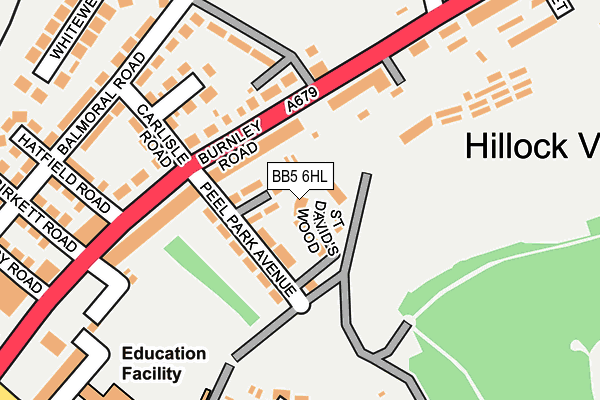 BB5 6HL map - OS OpenMap – Local (Ordnance Survey)