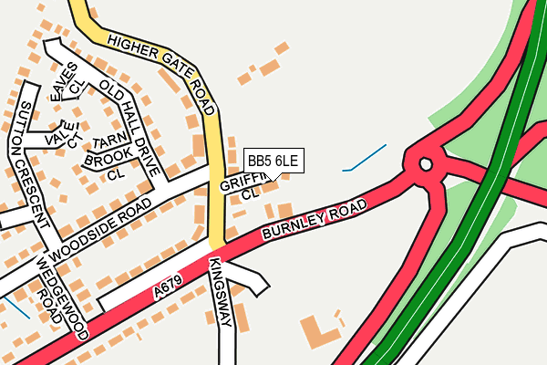 BB5 6LE map - OS OpenMap – Local (Ordnance Survey)