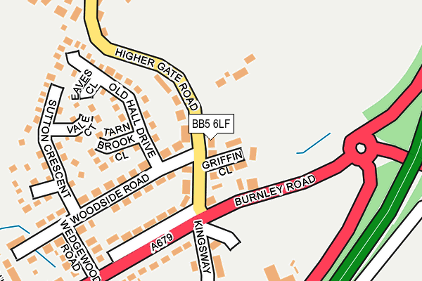 BB5 6LF map - OS OpenMap – Local (Ordnance Survey)