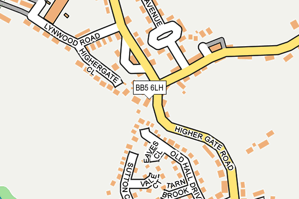 BB5 6LH map - OS OpenMap – Local (Ordnance Survey)