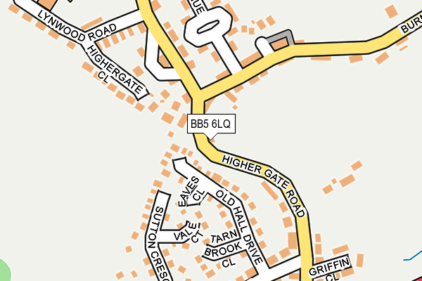 BB5 6LQ map - OS OpenMap – Local (Ordnance Survey)