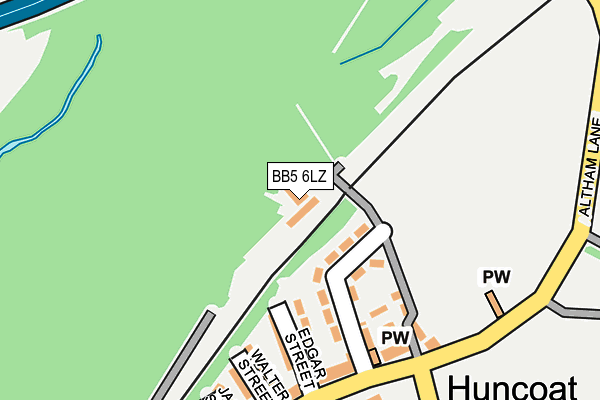 BB5 6LZ map - OS OpenMap – Local (Ordnance Survey)