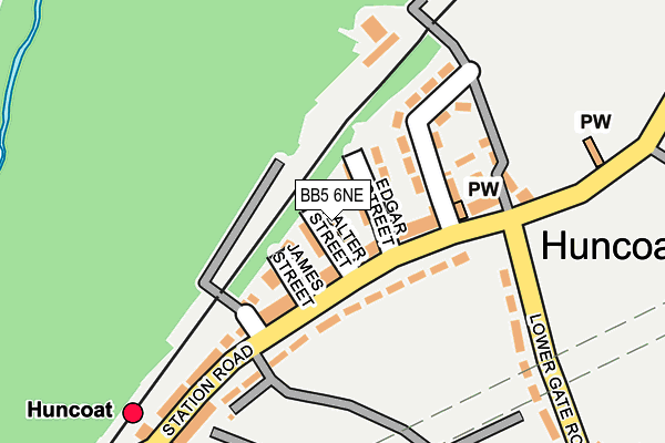 BB5 6NE map - OS OpenMap – Local (Ordnance Survey)