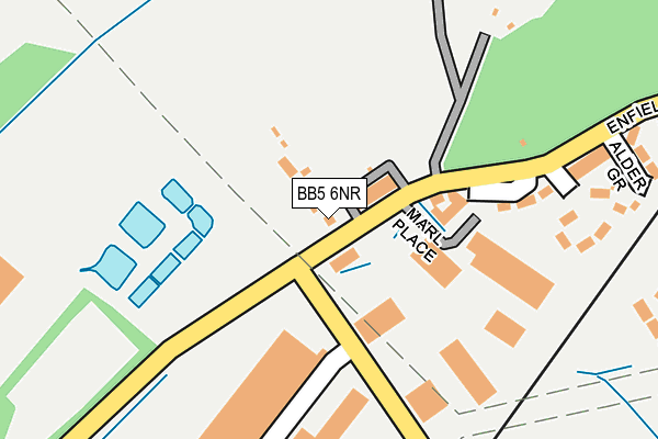 BB5 6NR map - OS OpenMap – Local (Ordnance Survey)