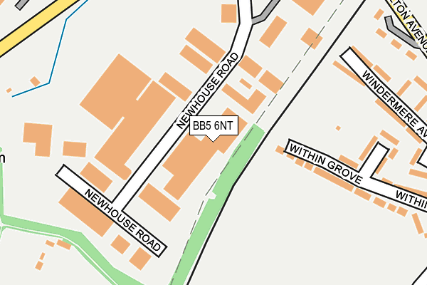 BB5 6NT map - OS OpenMap – Local (Ordnance Survey)