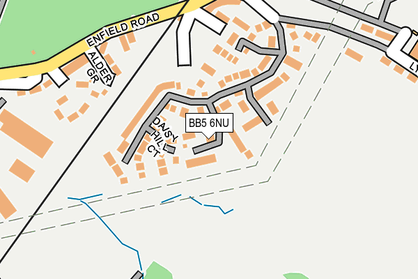 BB5 6NU map - OS OpenMap – Local (Ordnance Survey)