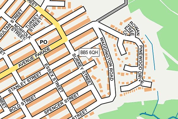 BB5 6QH map - OS OpenMap – Local (Ordnance Survey)