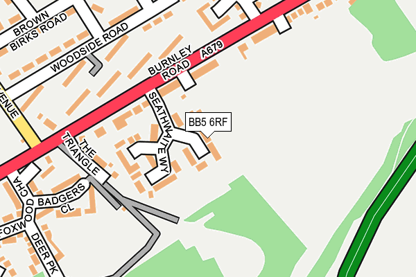 BB5 6RF map - OS OpenMap – Local (Ordnance Survey)