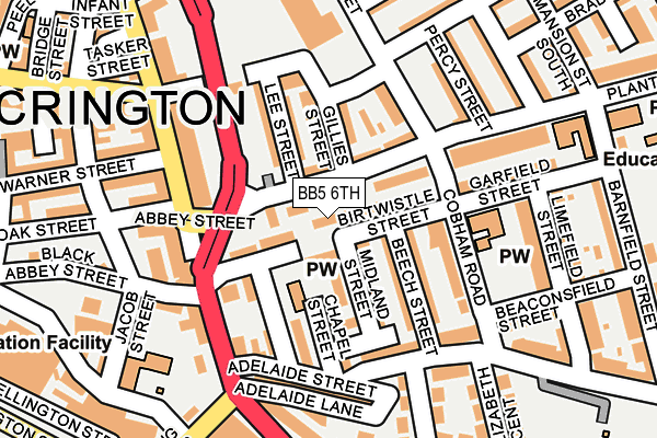 BB5 6TH map - OS OpenMap – Local (Ordnance Survey)