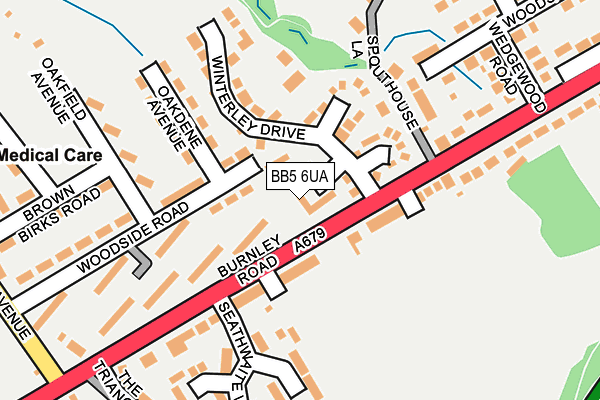 BB5 6UA map - OS OpenMap – Local (Ordnance Survey)